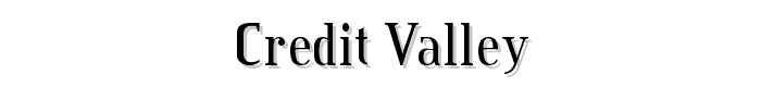 Credit Valley font